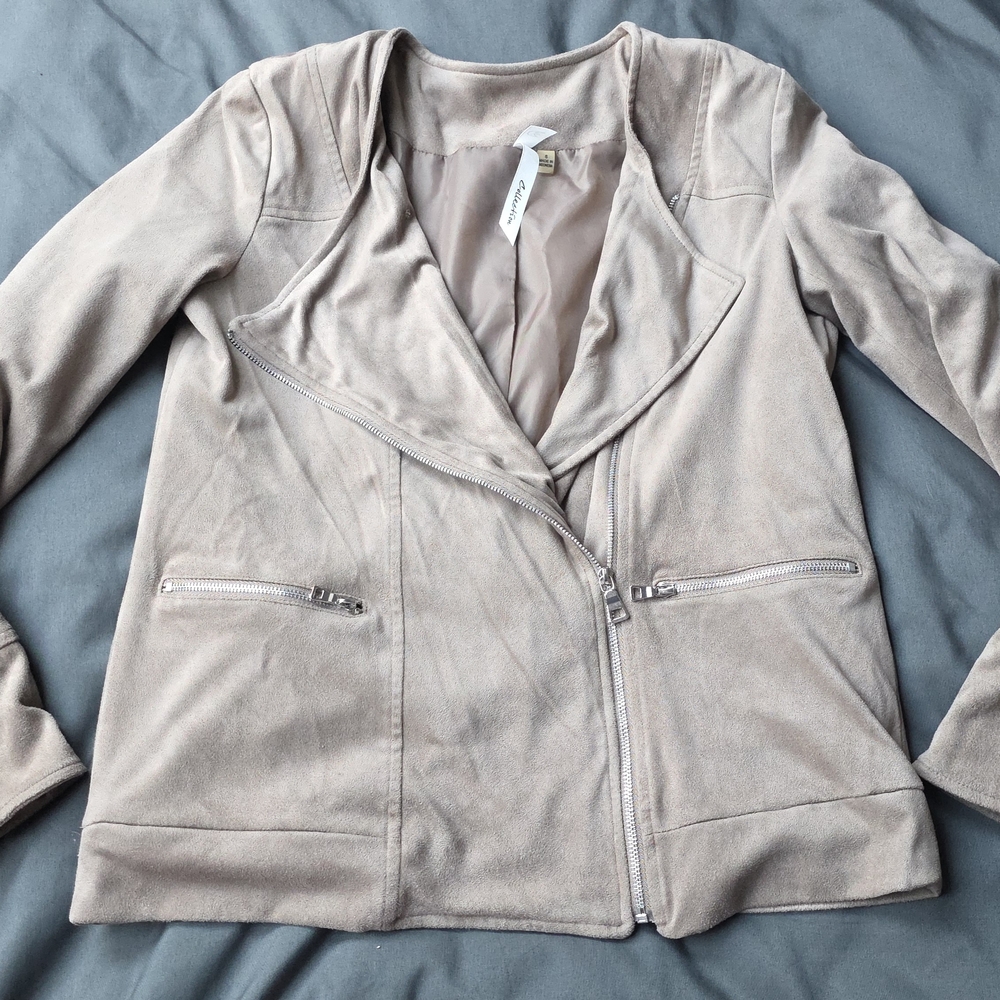 Faux Suede Women's Tan Jacket
